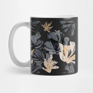 Smoke and Gold Flowers Mug